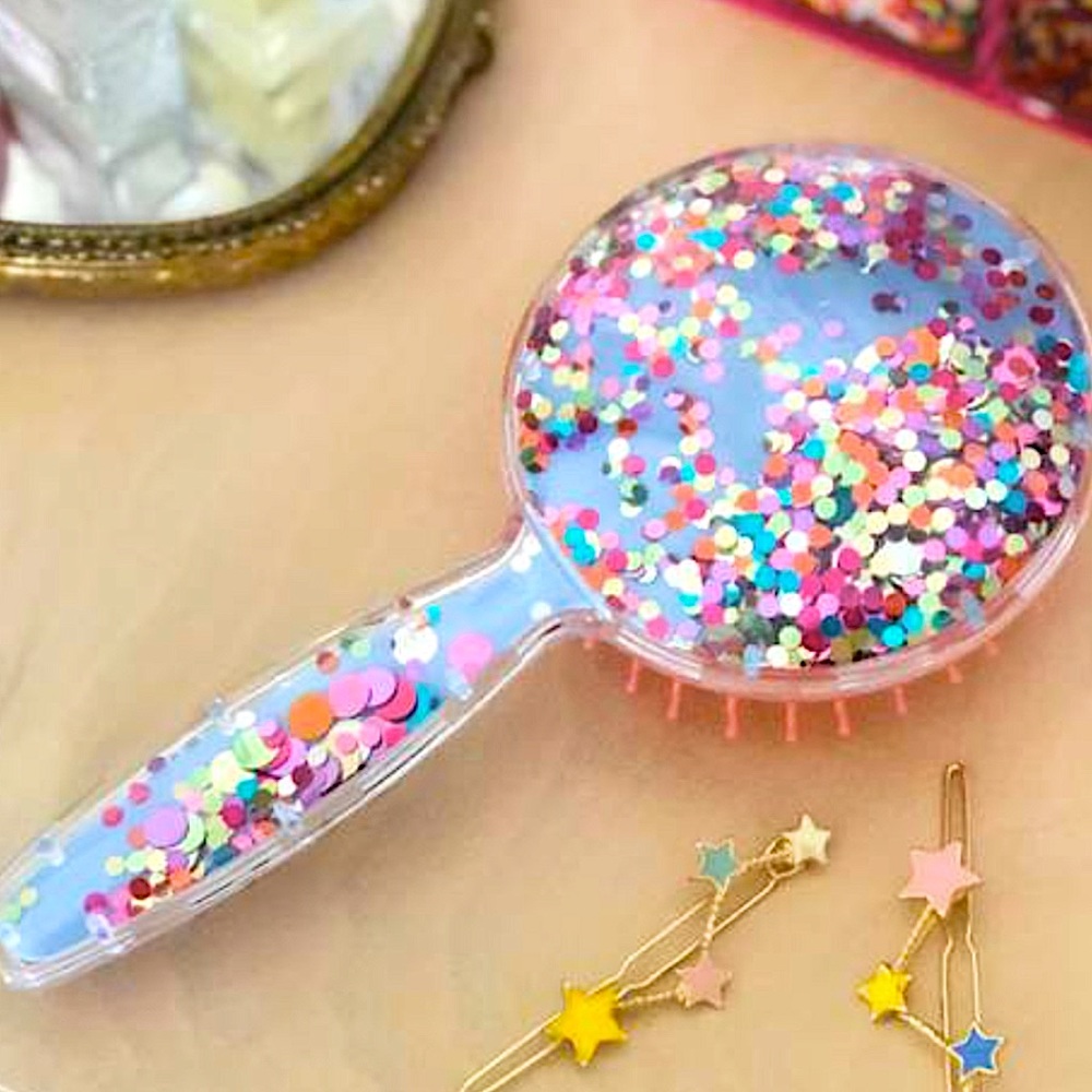 Confetti hair brush